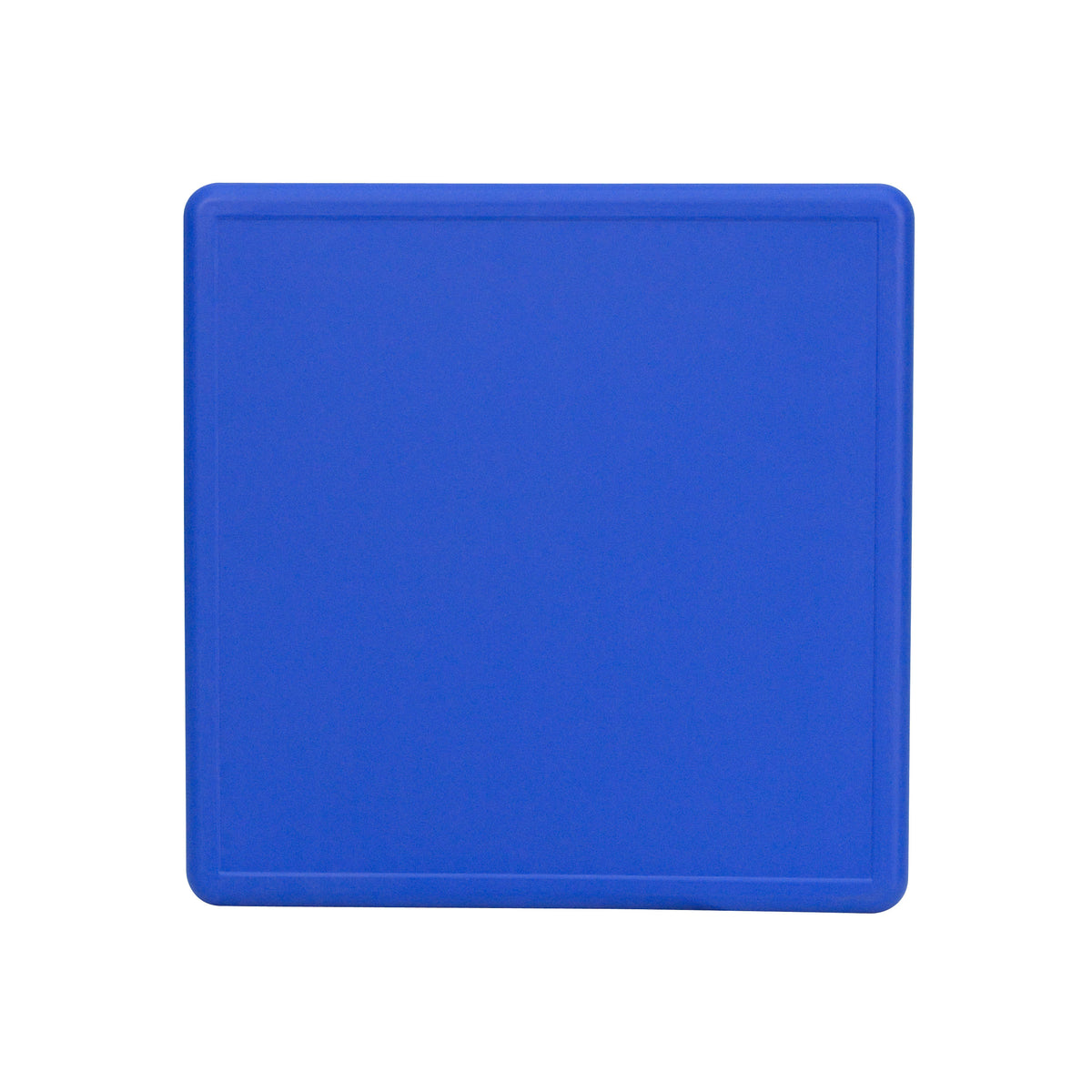 Blue |#| 24" Square Blue Plastic Height Adjustable Activity Table