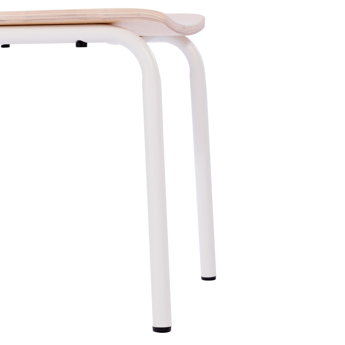 Antique White |#| 2PK Commercial Solid Wood Dining Chair with White Frame and Antique White Finish