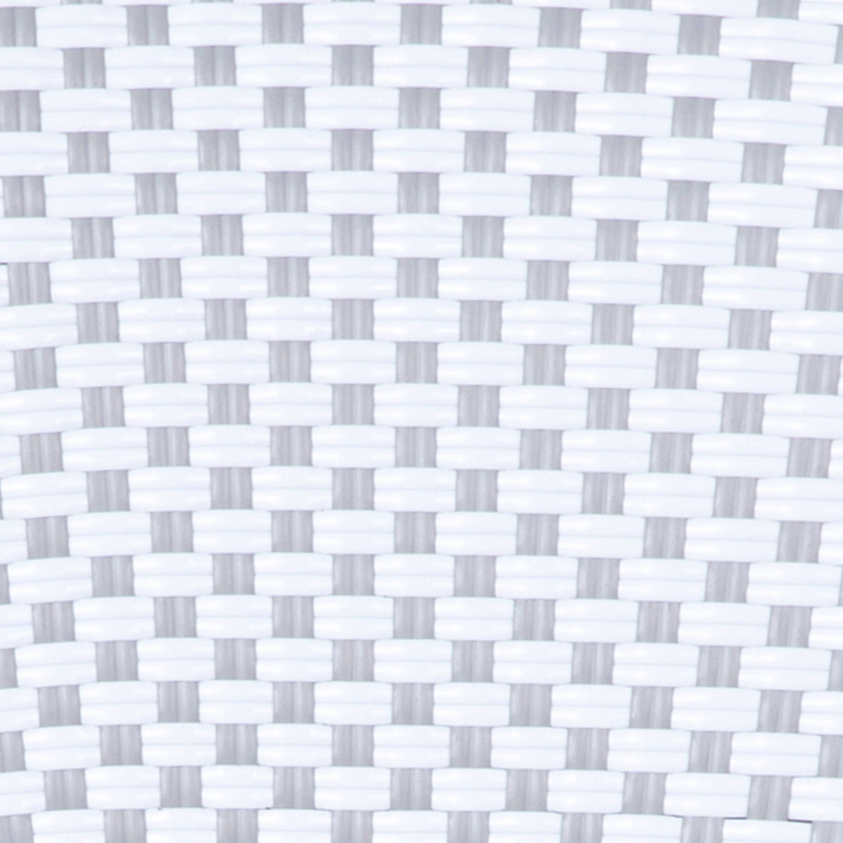 White & Gray/Natural Frame |#| 2 PK All-Weather Commercial Paris Chairs with Bamboo Print Metal Frame-Wht/Gray