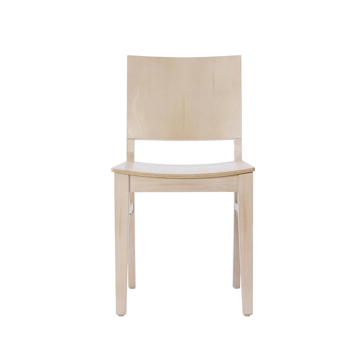 Antique White |#| 2 Pack Commercial Solid Wood Dining Chair with Curved Backrest in Antique White