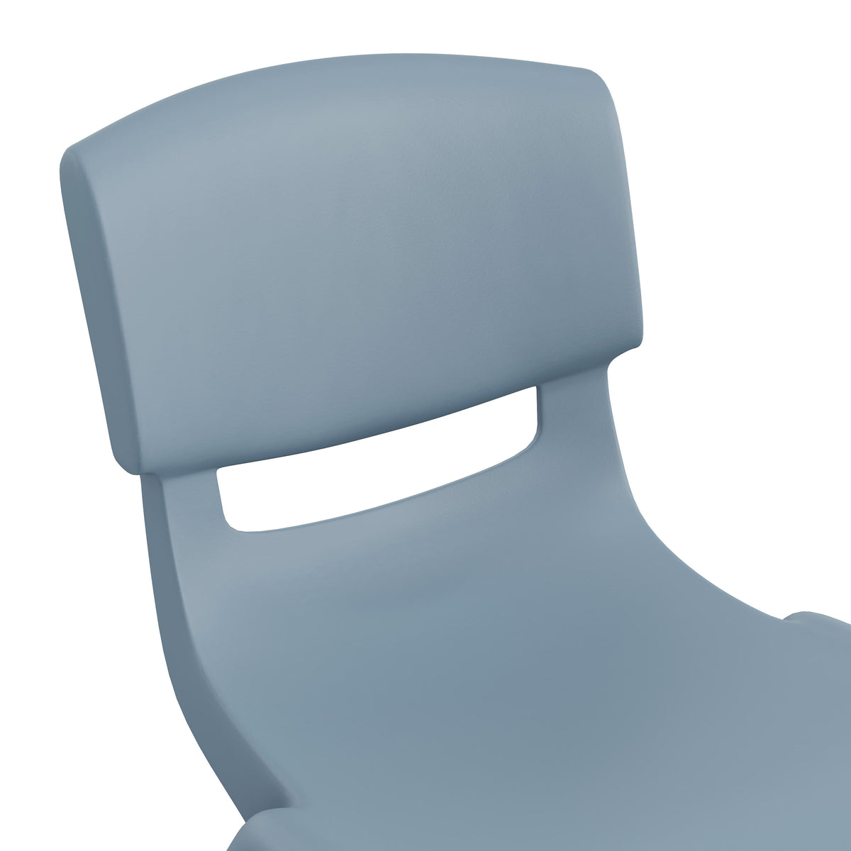 Dusty Blue |#| Set of 2 Plastic Stacking School Chairs with 12" Seat Height in Dusty Blue