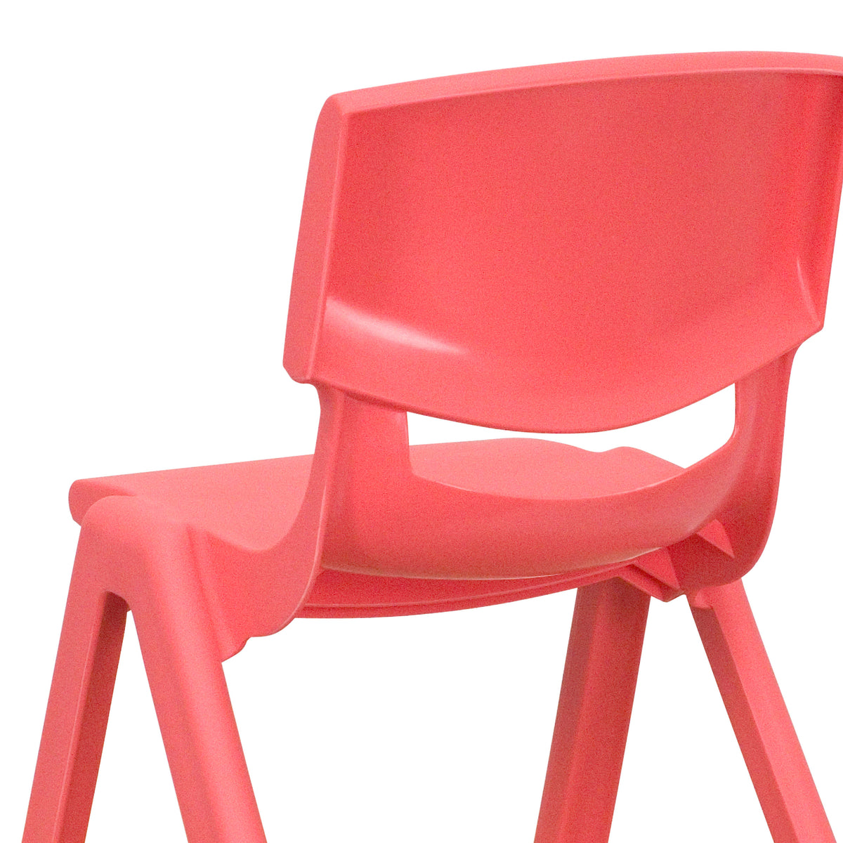 Red |#| 2 Pack Red Plastic Stackable School Chair with 12"H Seat, Preschool Seating