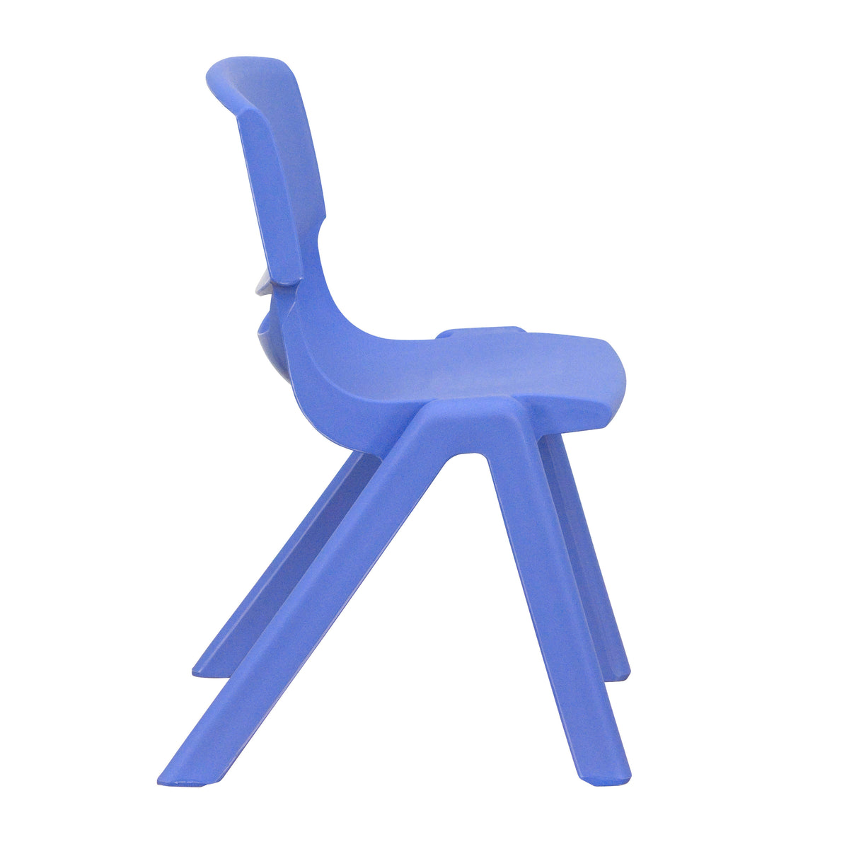 Blue |#| 2 Pack Blue Plastic Stackable School Chair with 12"H Seat, Preschool Seating