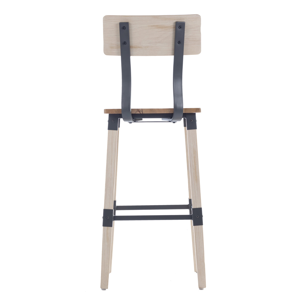 Antique White |#| 2 Pack Commercial Rustic Antique White Industrial Style Wood Dining Barstool