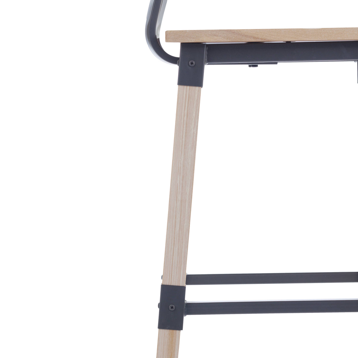 Antique White |#| 2 Pack Commercial Rustic Antique White Industrial Style Wood Dining Barstool