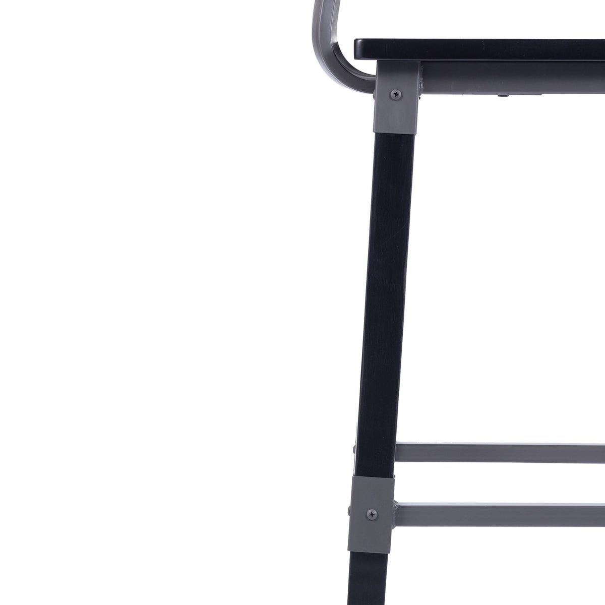 Black |#| 2 Pack Commercial Rustic Black Industrial Style Wood Dining Barstool