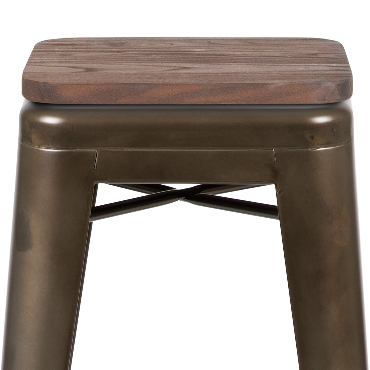Gun Metal |#| 4 Pack 30" High Metal Indoor Bar Stool - Stackable Stool, Gun Metal Gray