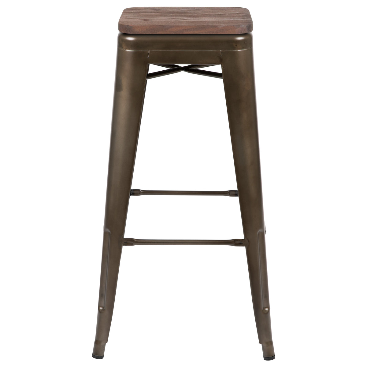 Gun Metal |#| 4 Pack 30" High Metal Indoor Bar Stool - Stackable Stool, Gun Metal Gray