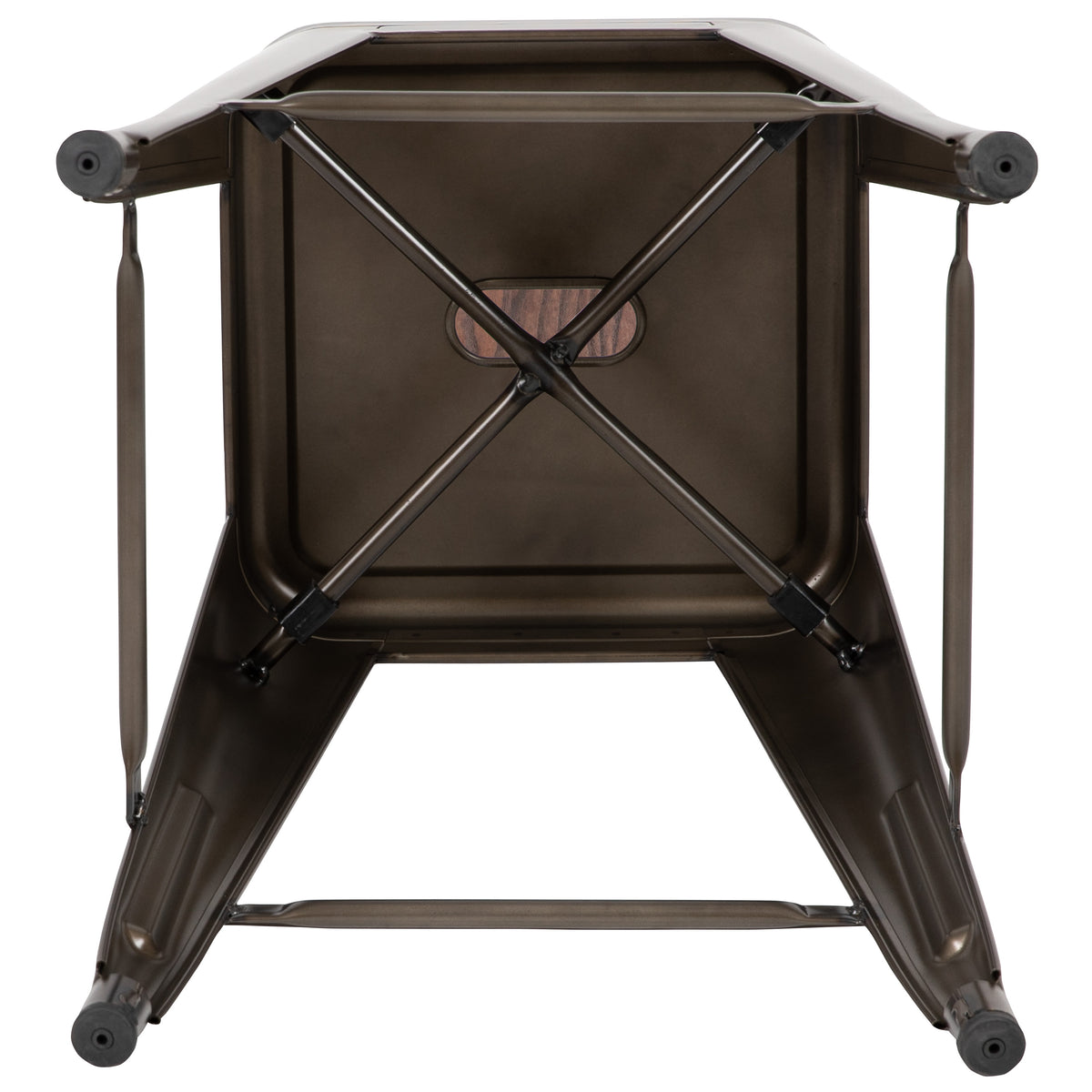 Gun Metal |#| 4 Pack 30" High Metal Indoor Bar Stool - Stackable Stool, Gun Metal Gray