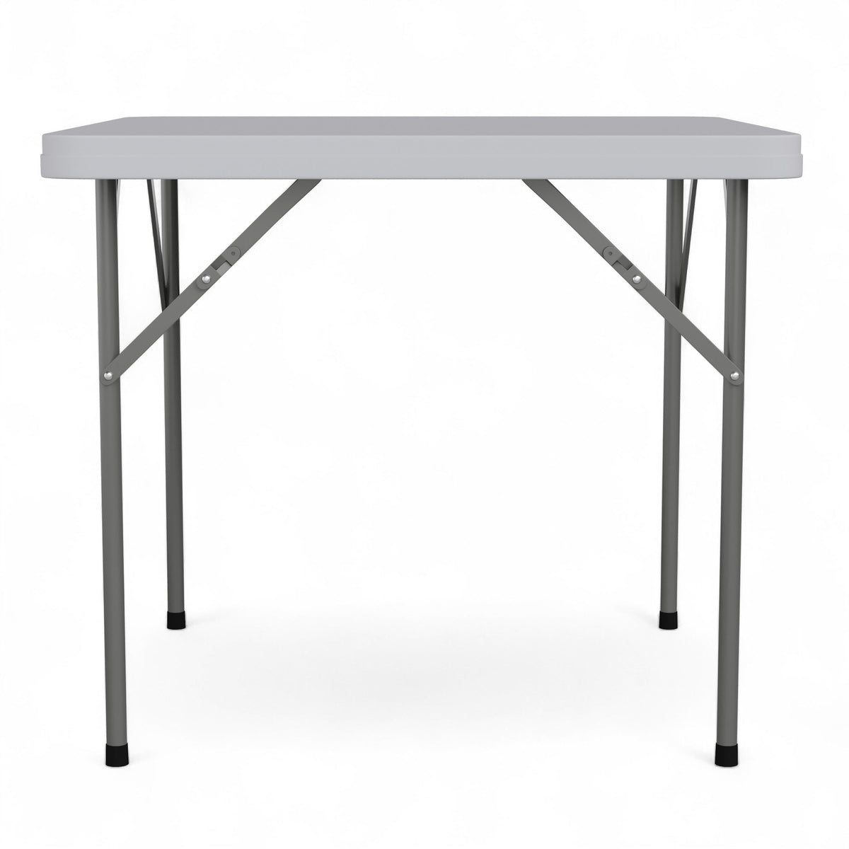 34.25" Square Granite White Plastic Folding Table - Event Folding Table