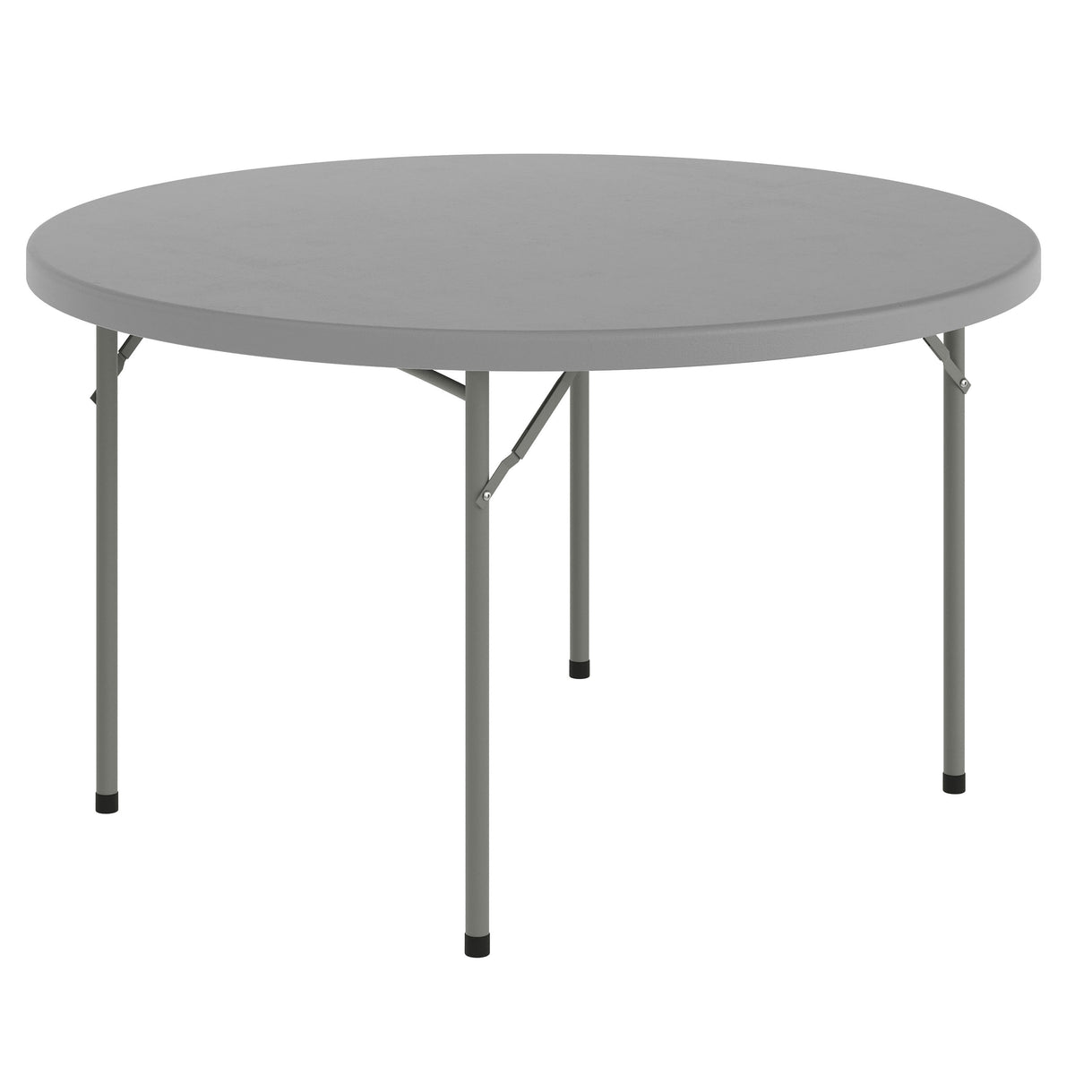 Gray |#| 4FT. Round Granite Dark Gray Plastic Folding Table-Banquet / Event Folding Table