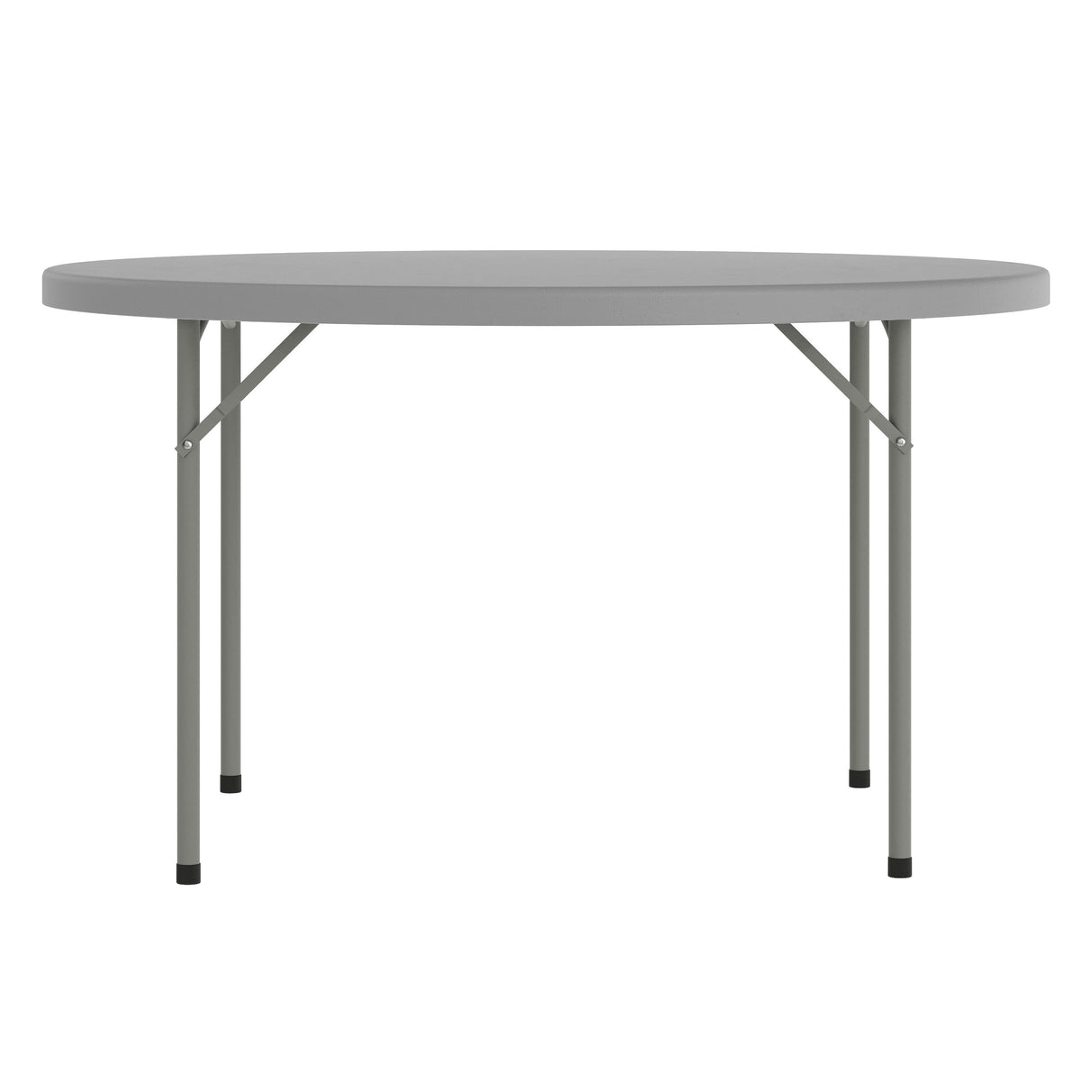 Gray |#| 4FT. Round Granite Dark Gray Plastic Folding Table-Banquet / Event Folding Table