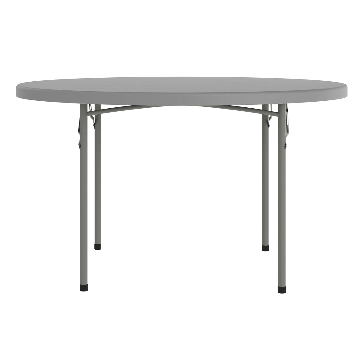 Gray |#| 4FT. Round Granite Dark Gray Plastic Folding Table-Banquet / Event Folding Table