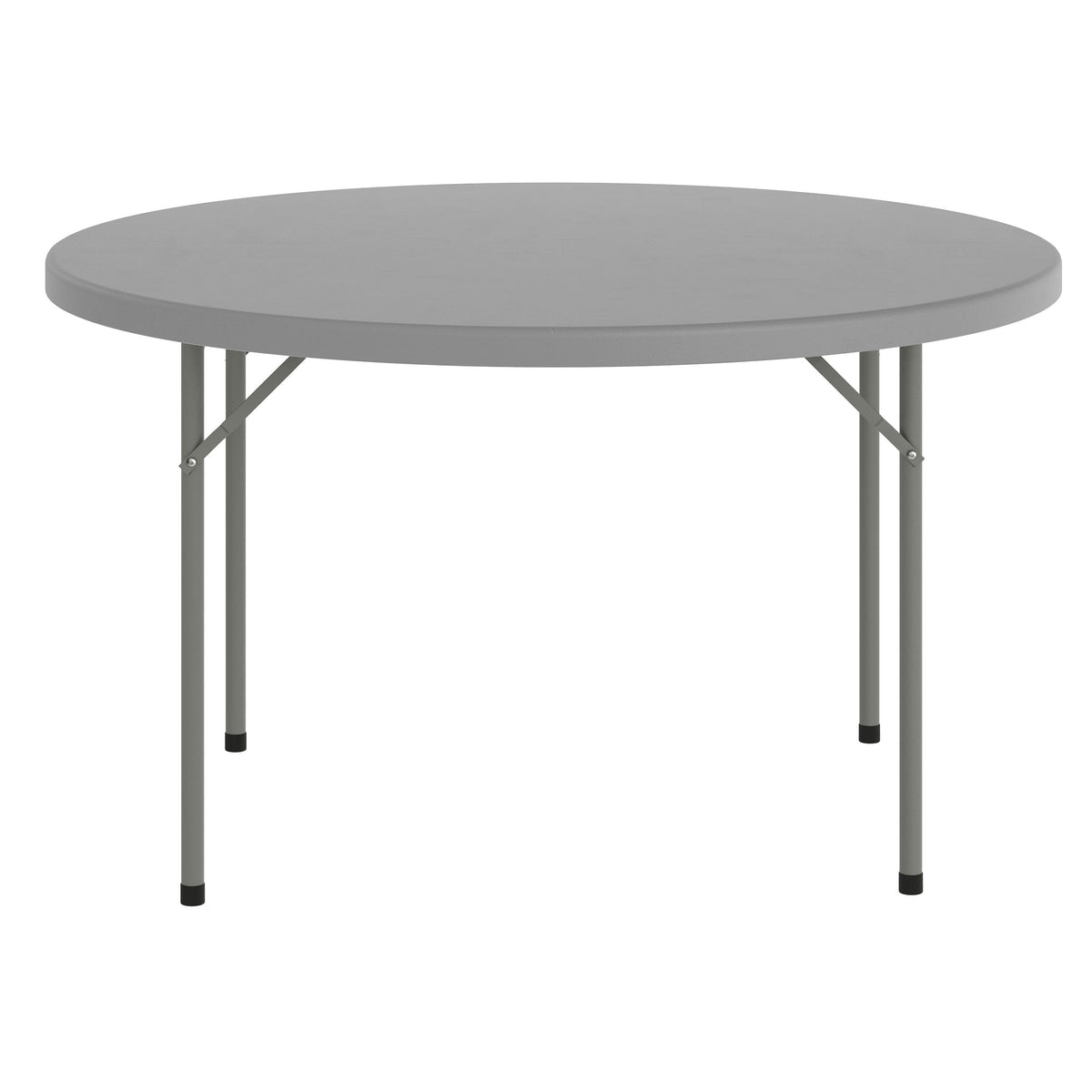 Gray |#| 4FT. Round Granite Dark Gray Plastic Folding Table-Banquet / Event Folding Table