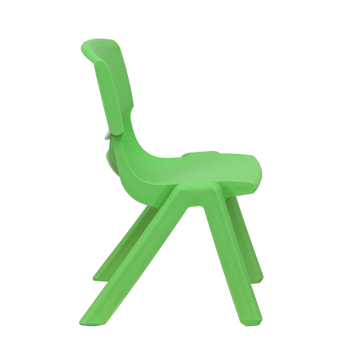 Green |#| 45" Round Green Plastic Height Adjustable Activity Table Set with 4 Chairs