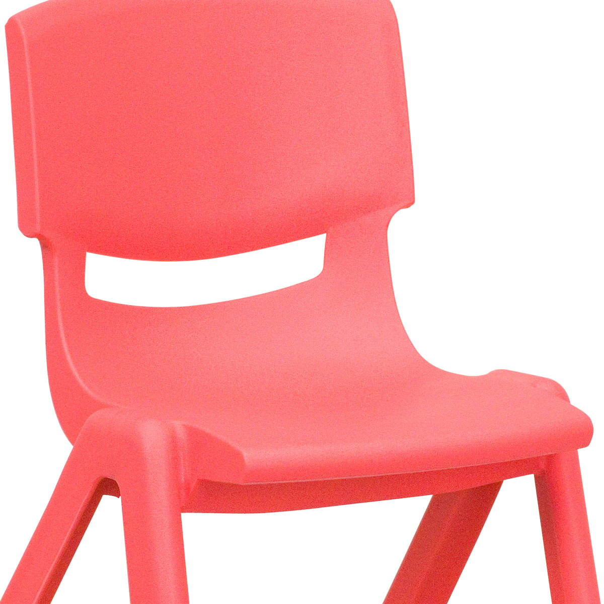 Red |#| 4 Pack Red Plastic Stack School Chair with 12" Seat Height - Kids Chair