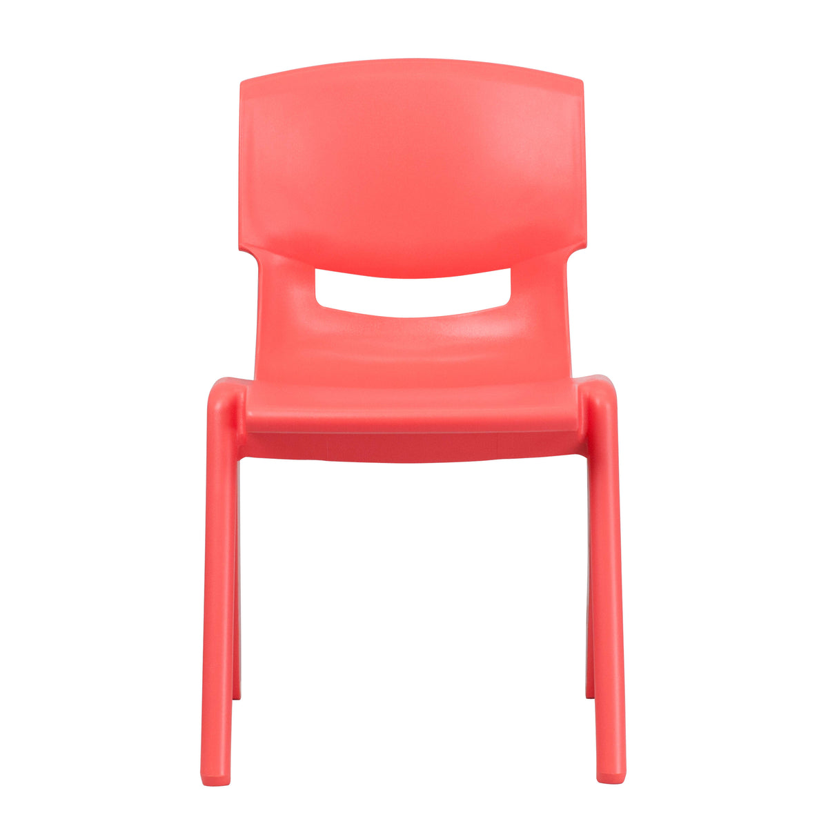 Red |#| 4 Pack Red Plastic Stack School Chair with 15.5"H Seat, 3rd-7th School Chair