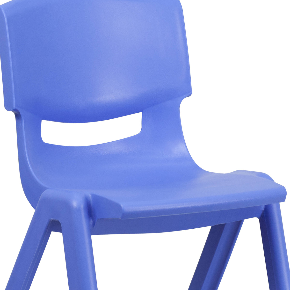 Blue |#| 4 Pack Blue Plastic Stack School Chair with 15.5"H Seat, 3rd-7th School Chair