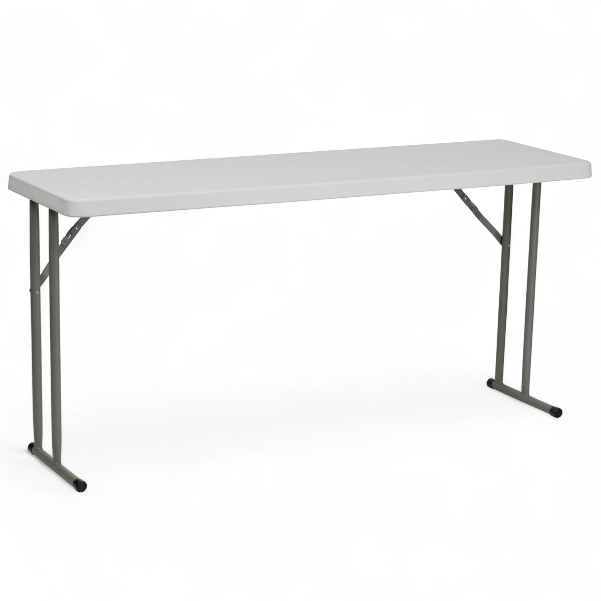5-Foot Rectangle Granite White Plastic Folding Training / Seminar Table