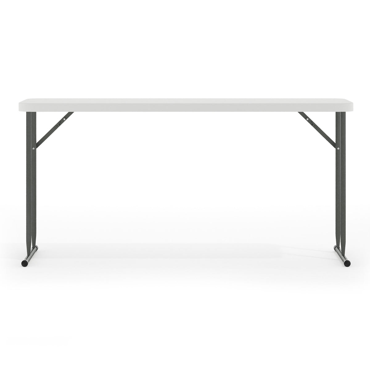 5-Foot Rectangle Granite White Plastic Folding Training / Seminar Table