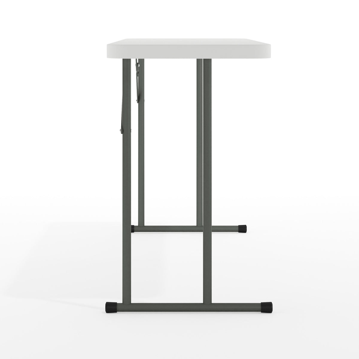 5-Foot Rectangle Granite White Plastic Folding Training / Seminar Table