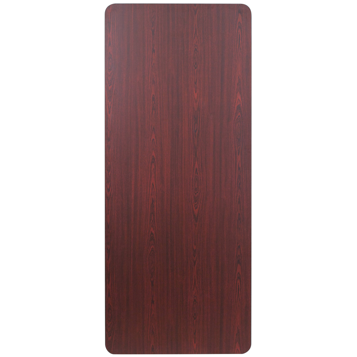 6-Foot High Pressure Mahogany Laminate Folding Banquet & Catering Table