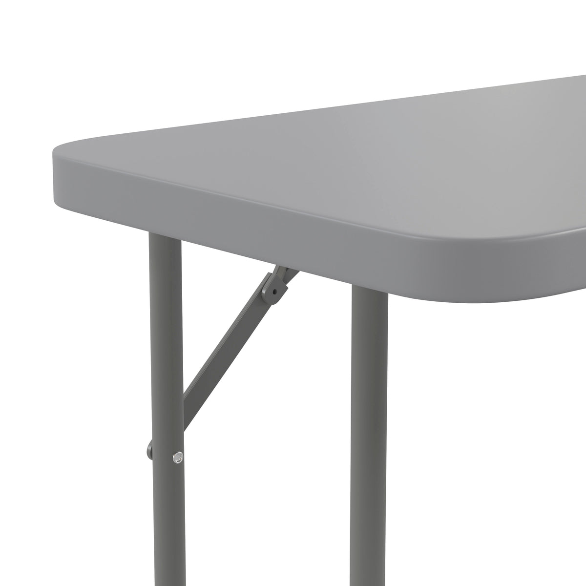 Gray |#| 6-Foot Inch Rectangle Gray Plastic Folding Training / Seminar Table