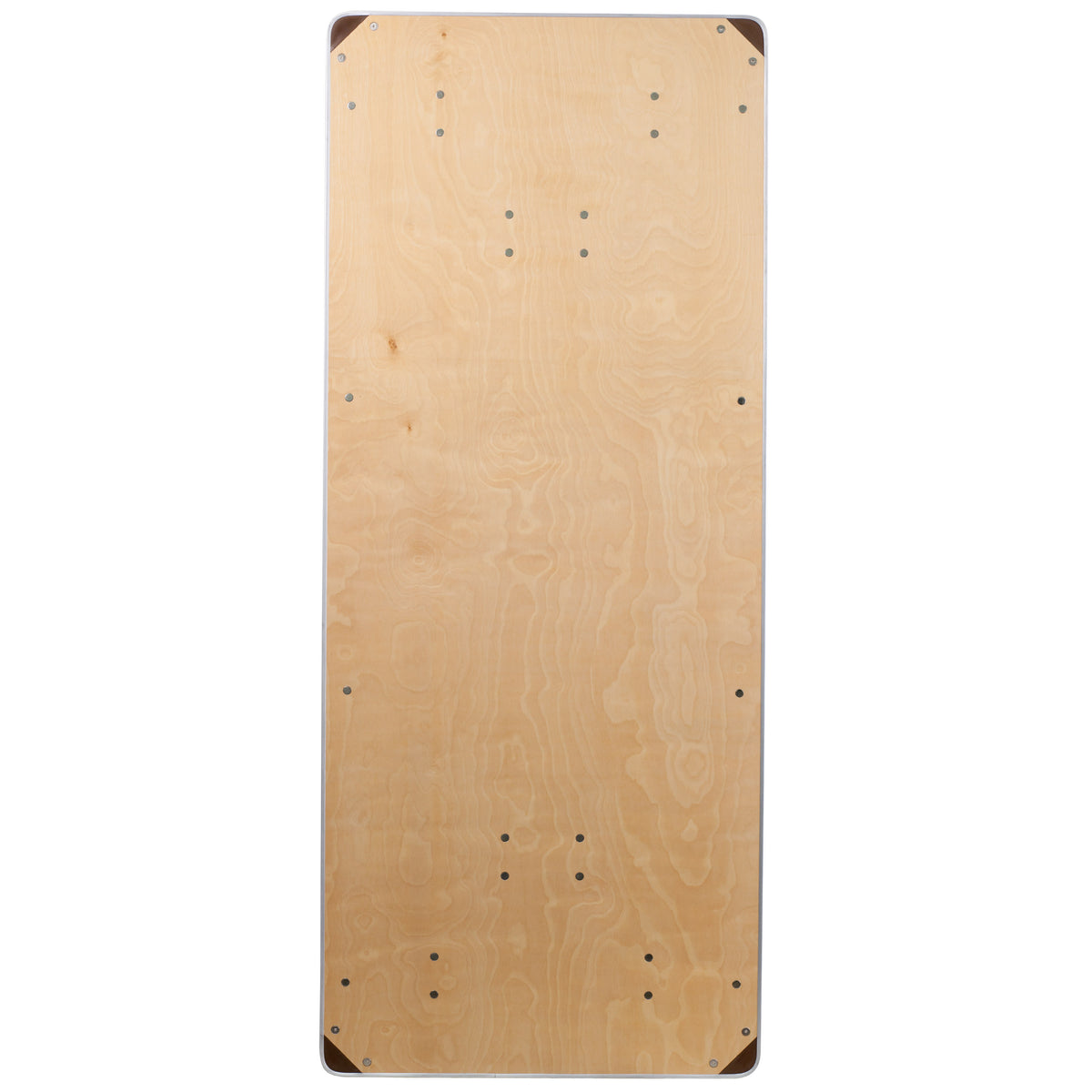 6-Foot Rectangular Birchwood Folding Banquet Table with Corner Guards