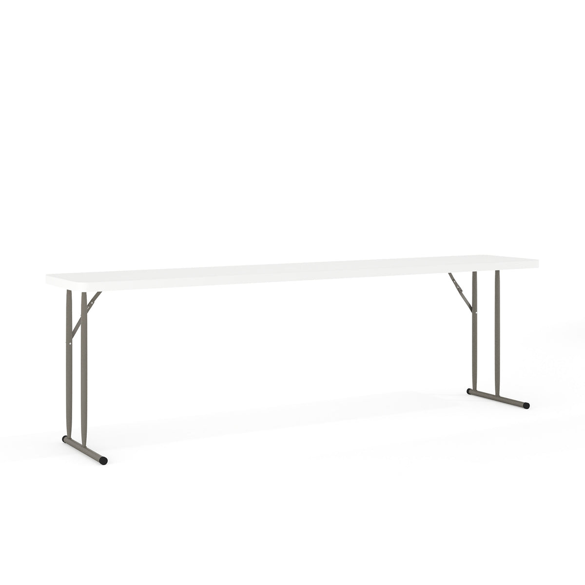 8-Foot Granite White Plastic Folding Training / Seminar Table