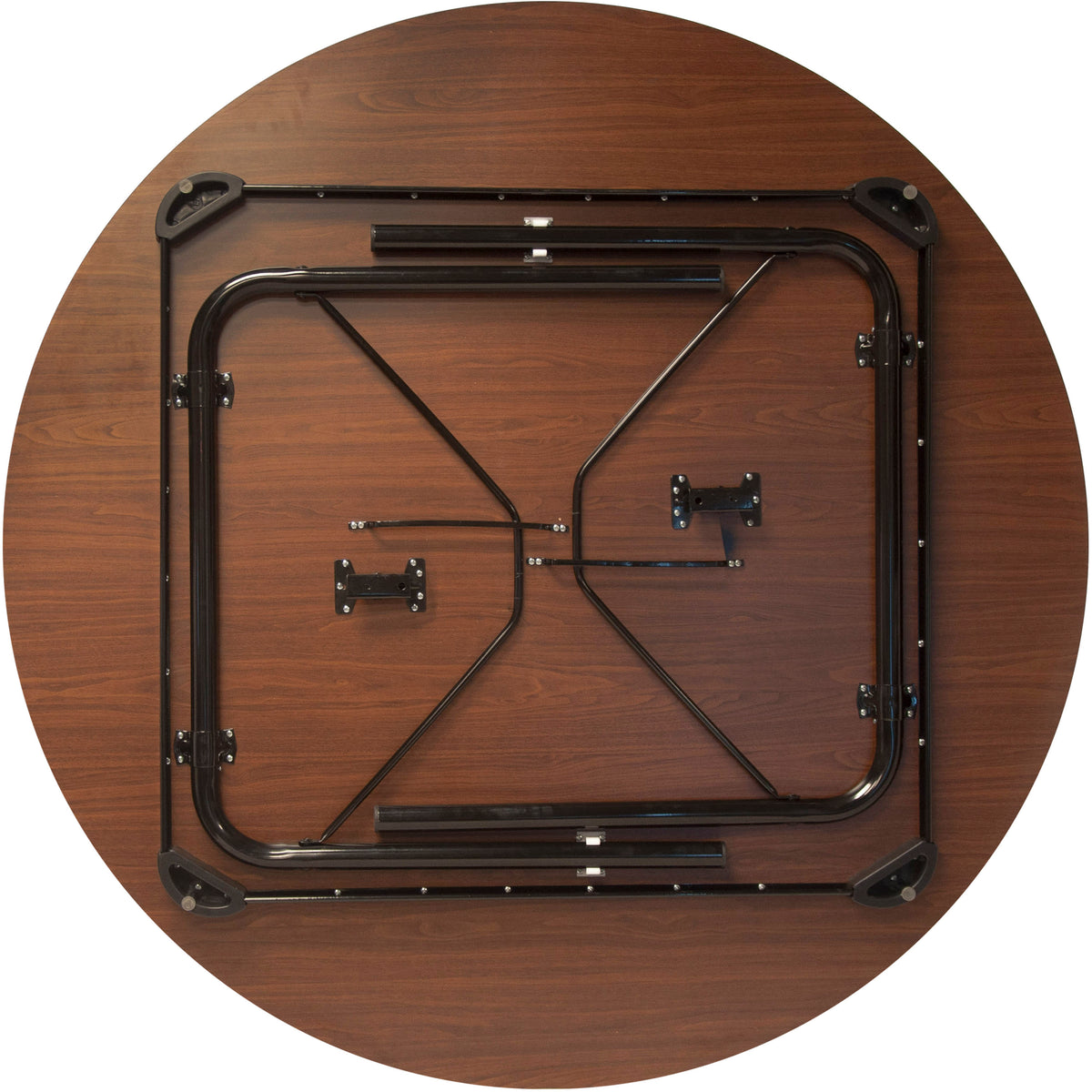 5 ft. Round High Pressure Laminate Folding Banquet Table