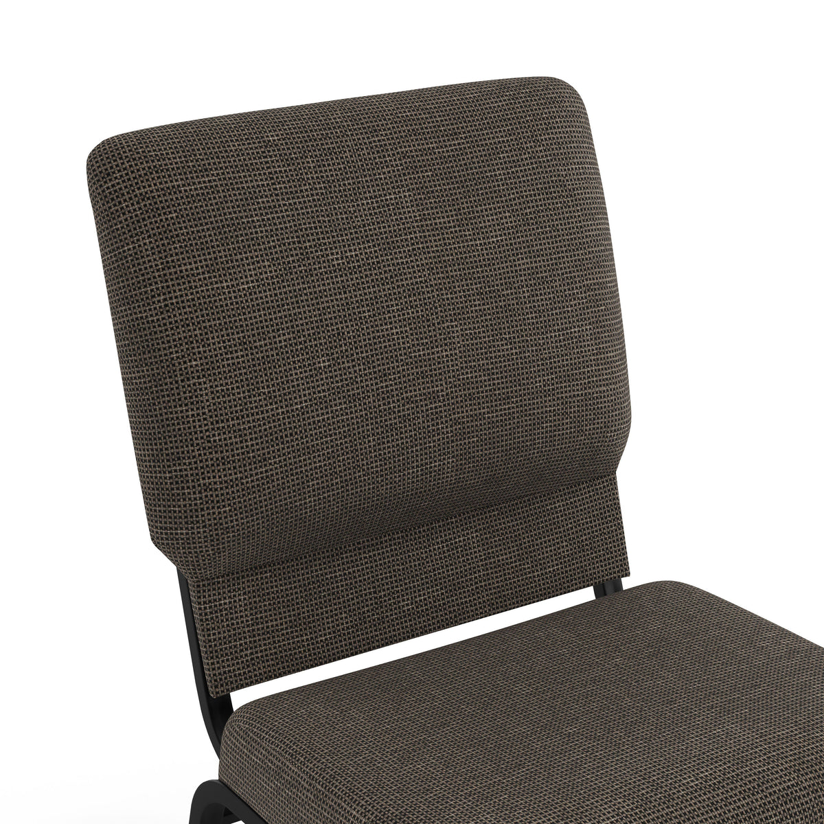 Fossil Fabric/Black Textured Frame |#| Fossil Church Chair 20.5 in. Wide
