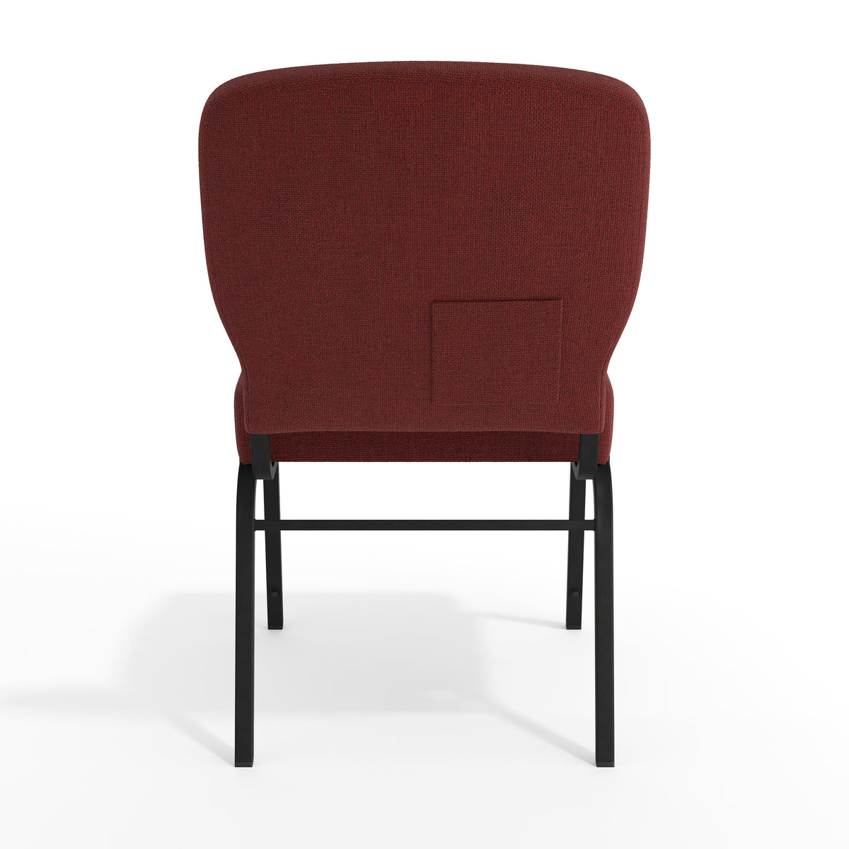 Maroon Fabric/Black Textured Frame |#| Signature Elite Maroon Church Chair - 20 in. Wide