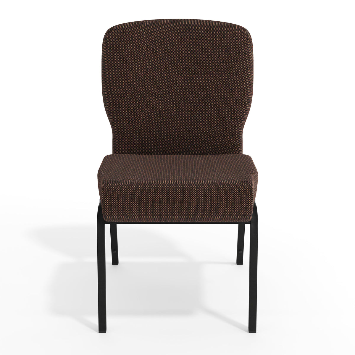 Java Fabric/Black Textured Frame |#| Signature Elite Java Church Chair - 20 in. Wide
