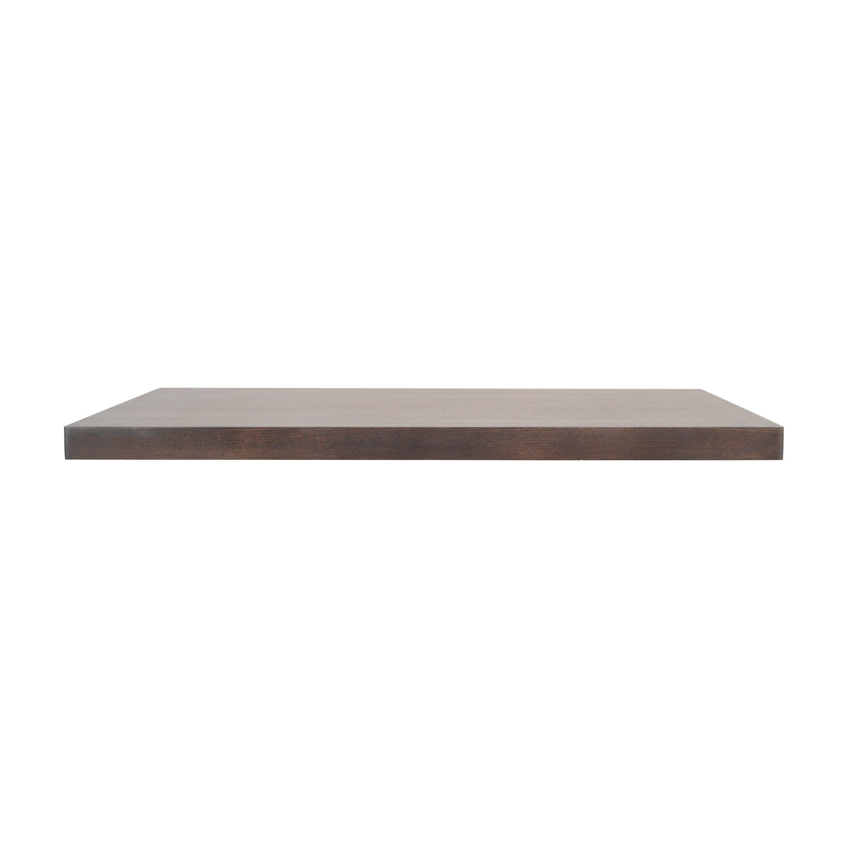 Dark Brown |#| 24x30 Commercial Solid Wood Tabletop with Support Bars for Indoor Use-Dark Brown