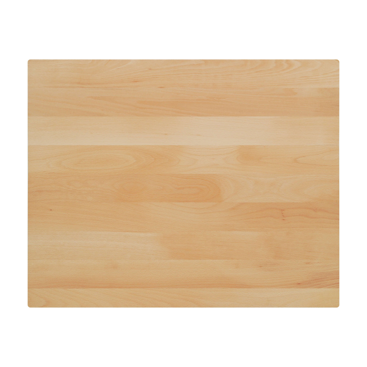 Natural |#| 24x30 Commercial Solid Wood Tabletop with Support Bars for Indoor Use-Natural