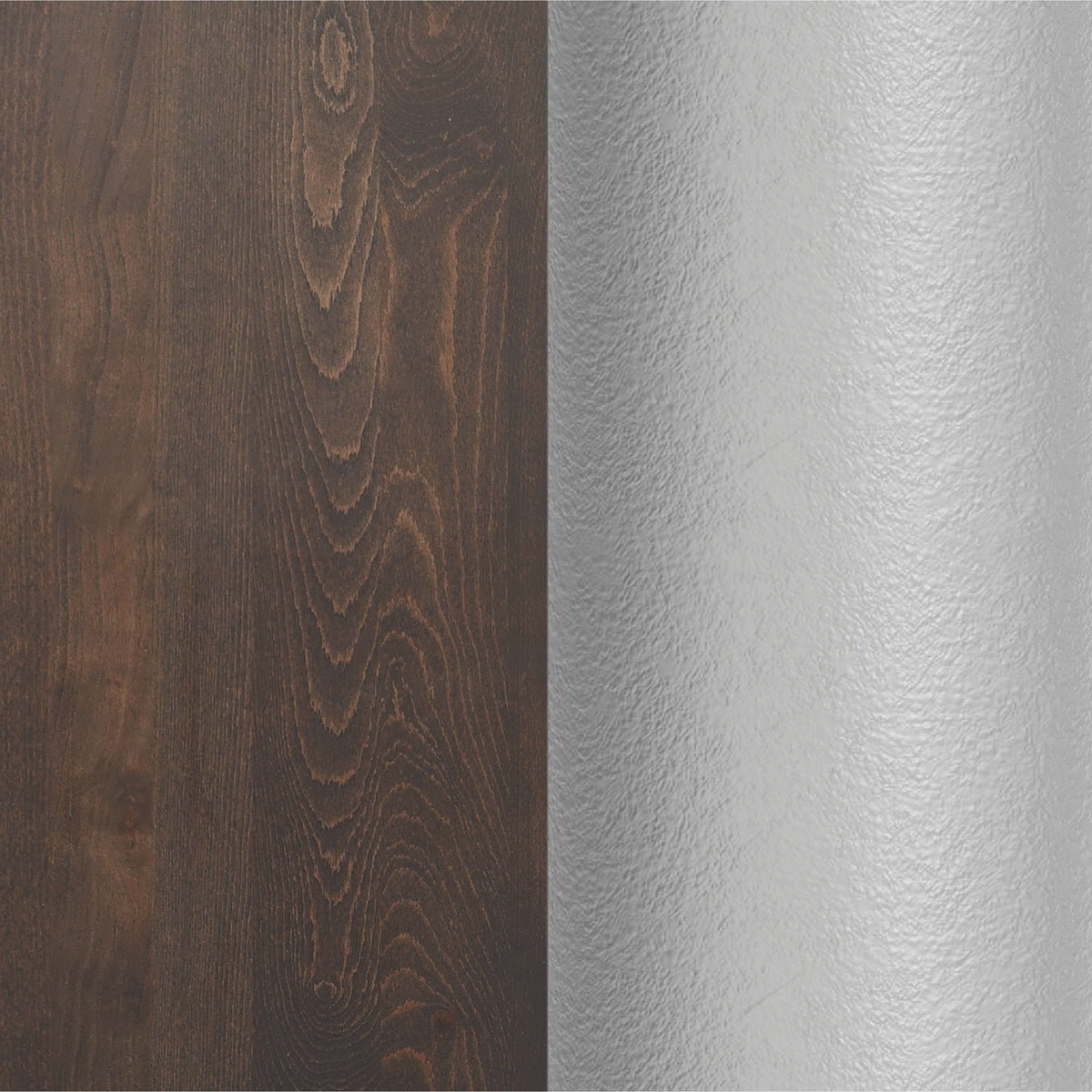 Dark Brown Top/Silver Base |#| Commercial 30x48 Brown Table-27x15 Dual Column Table Height SIL Cast Iron Base