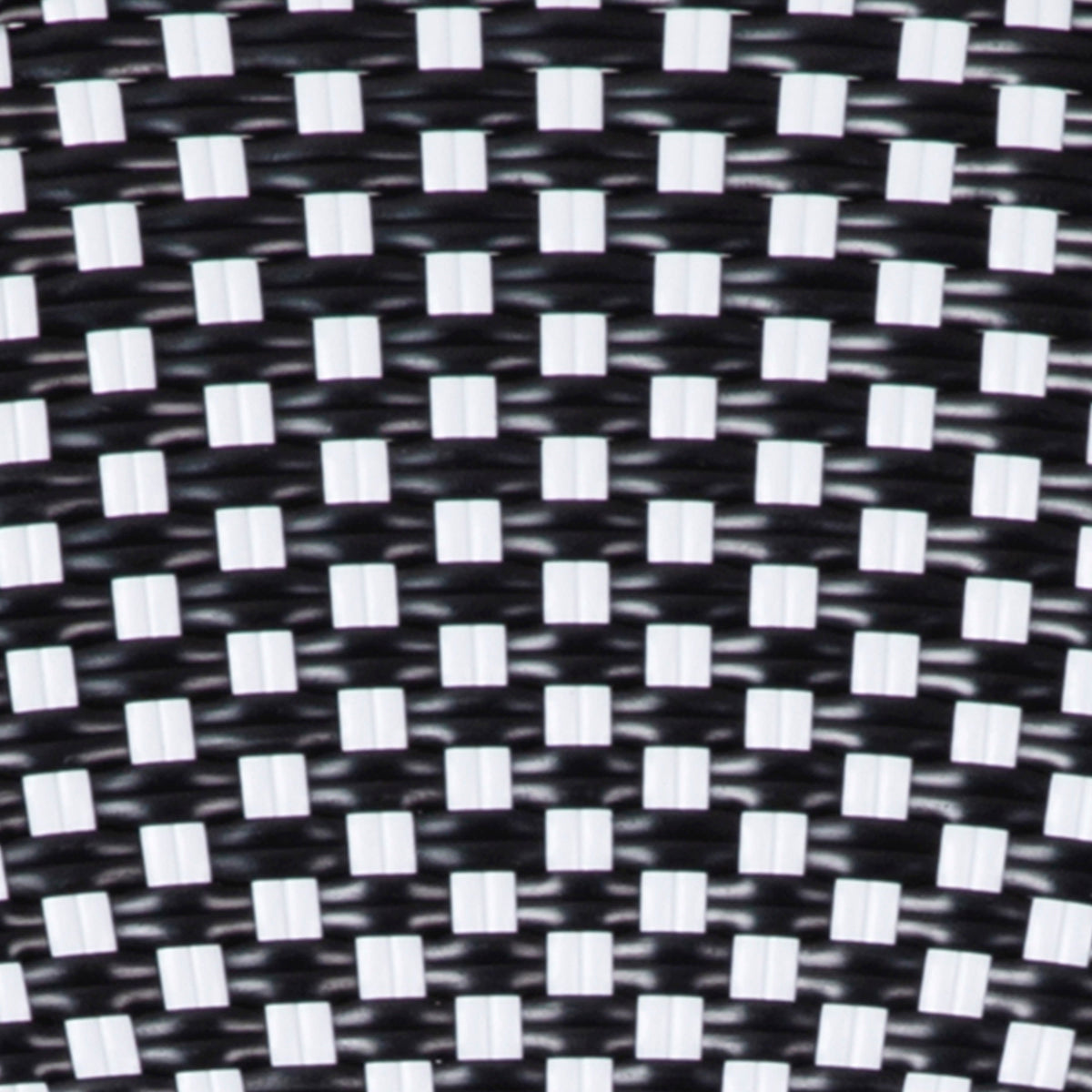 Black & White/Natural Frame |#| All-Weather Commercial Paris Chair with Bamboo Print Aluminum Frame-Black/White