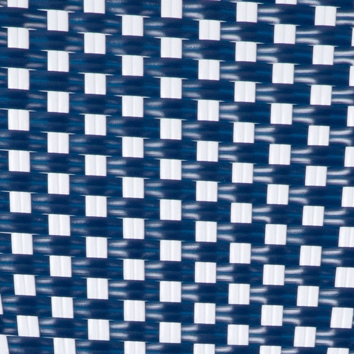 Navy & White/Natural Frame |#| All-Weather Commercial Paris Chair with Bamboo Print Aluminum Frame-Navy/White
