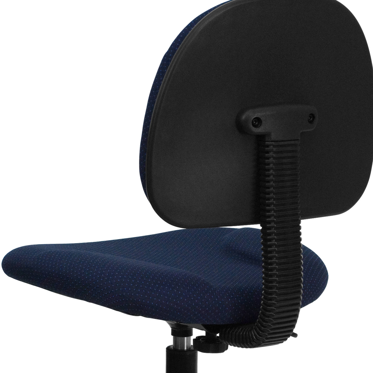 Navy Blue Patterned |#| Commercial Adjustable Height Drafting Chair-Adjustable Foot Ring in Navy Fabric