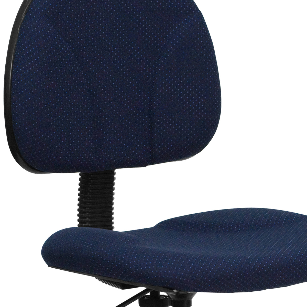 Navy Blue Patterned |#| Commercial Adjustable Height Drafting Chair-Adjustable Foot Ring in Navy Fabric