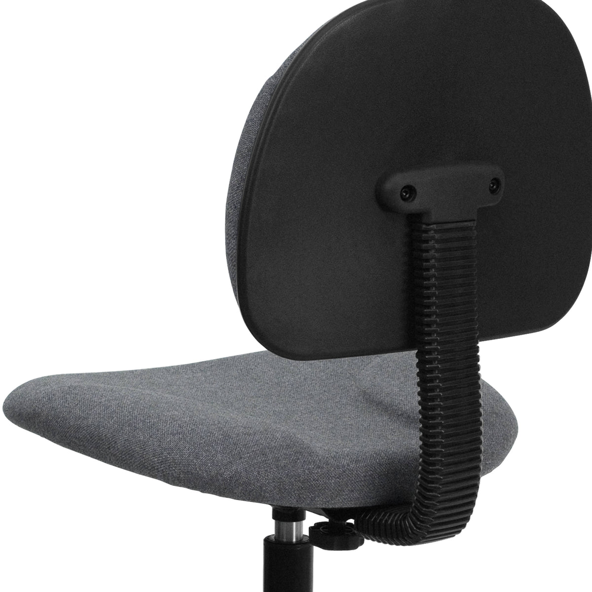 Gray |#| Commercial Adjustable Height Drafting Chair-Adjustable Foot Ring in Gray Fabric