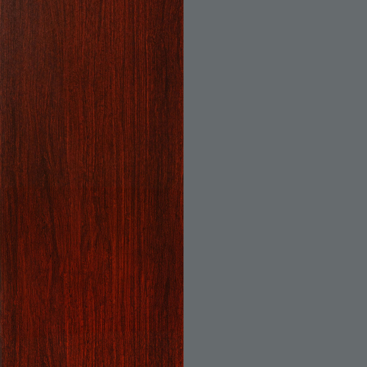 Commercial Right Side Single Pedestal Desk-3 Locking Drawers in Mahogany - 24x48