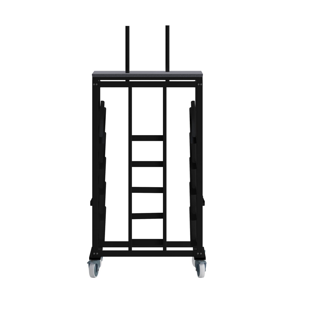 Cocktail Table Dolly with Sloped Shelves for 30" Round Tables