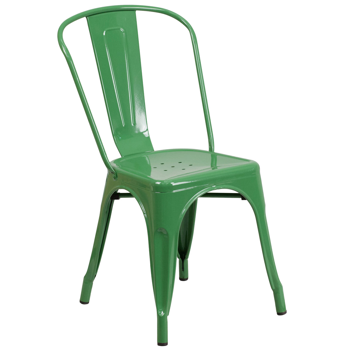 Green |#| 30" Round Green Metal Indoor-Outdoor Table Set with 2 Cafe Chairs