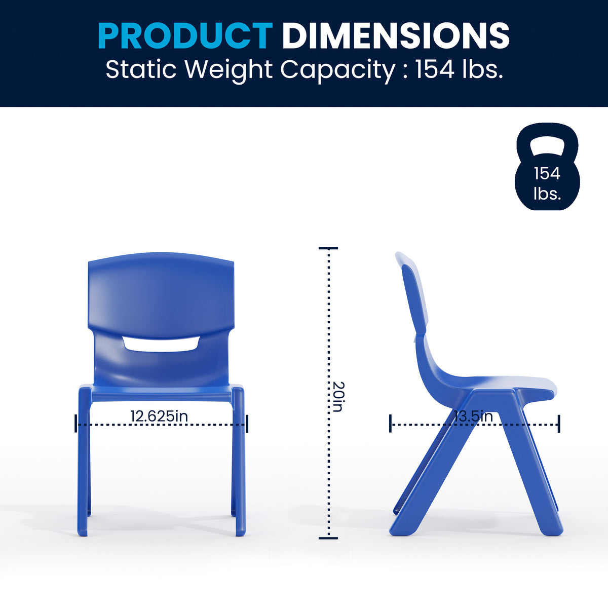 Blue |#| 23.625"W x 47.25"L Rectangular Blue Plastic Activity Table Set with 6 Chairs