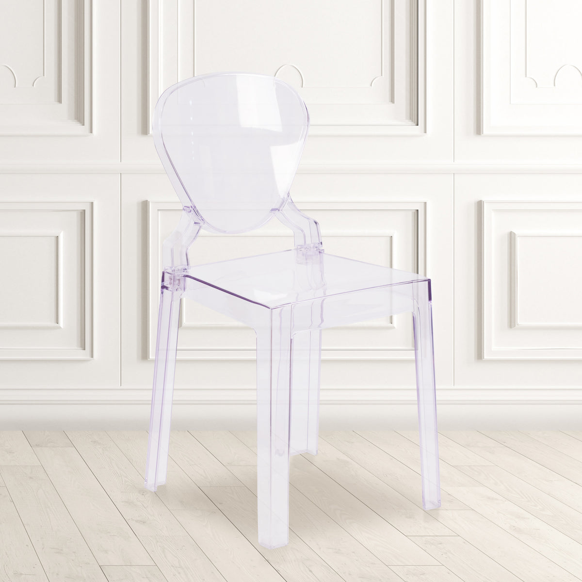 Ghost Chair with Tear Back in Transparent Crystal - Wedding Chairs
