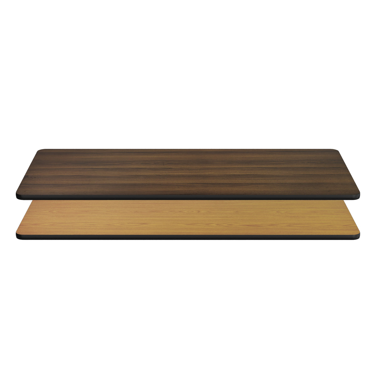 Natural/Walnut |#| Commercial Walnut or Natural Reversible Laminate Tabletop - 72" x 30"