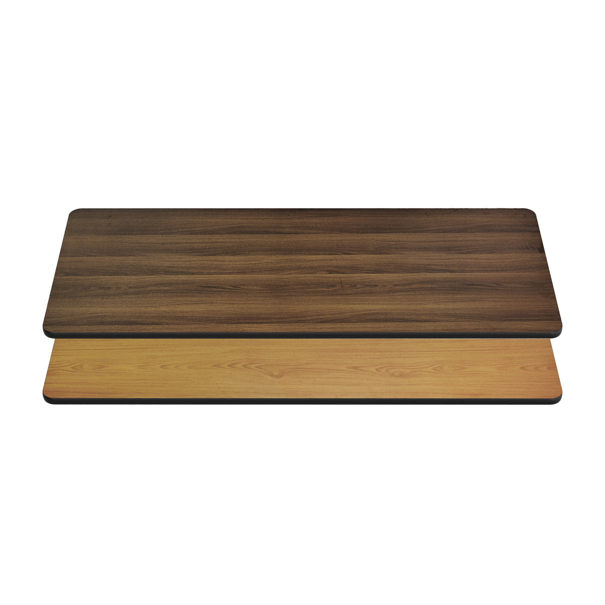 Natural/Walnut |#| Commercial Walnut or Natural Reversible Laminate Tabletop - 72" x 30"