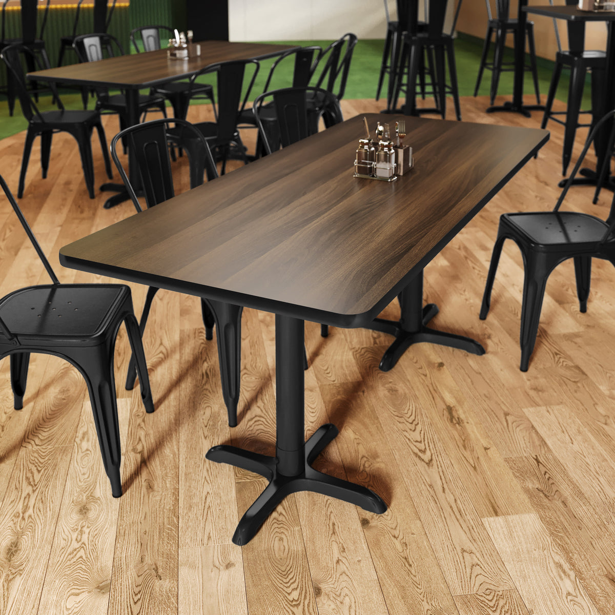 Natural/Walnut |#| Commercial Walnut or Natural Reversible Laminate Tabletop - 72" x 30"