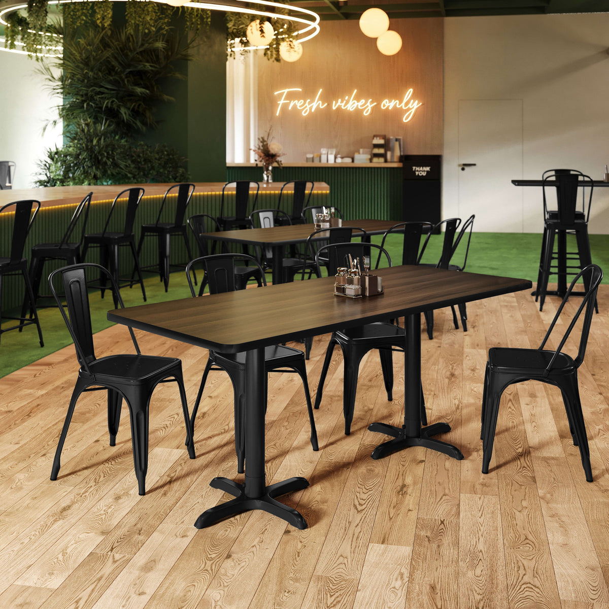 Natural/Walnut |#| Commercial Walnut or Natural Reversible Laminate Tabletop - 72" x 30"